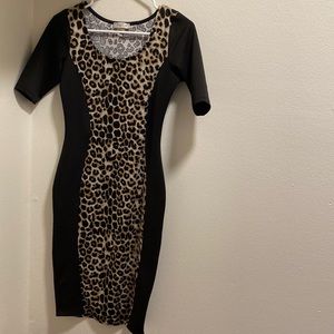 Black and brown dress